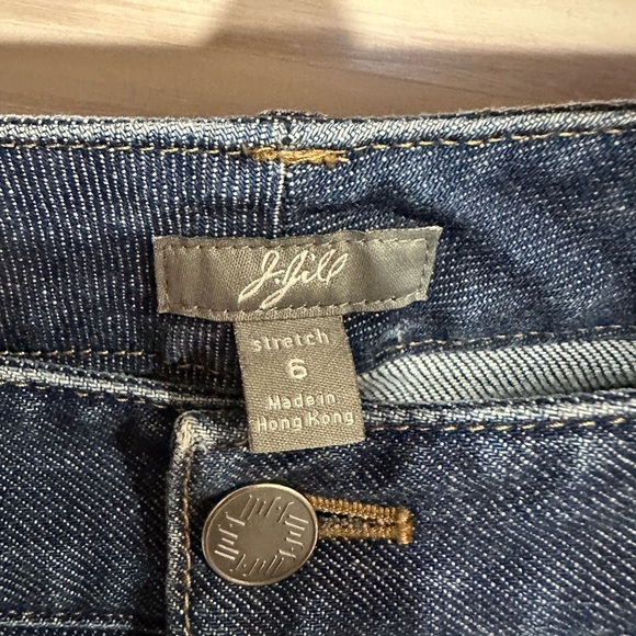 J. Jill Blue Straight Leg Jeans Medium Indigo - Picture 4 of 5